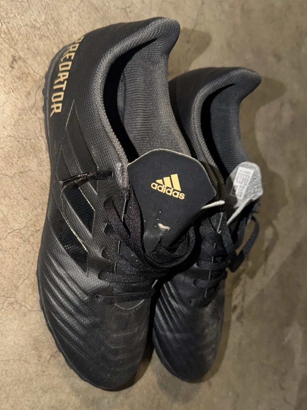 adidas Black Soccer Turf Cleats